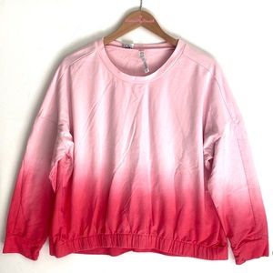 (A53) NEW RBX ombré pink long-sleeve sweatshirt, Size XL NWOT